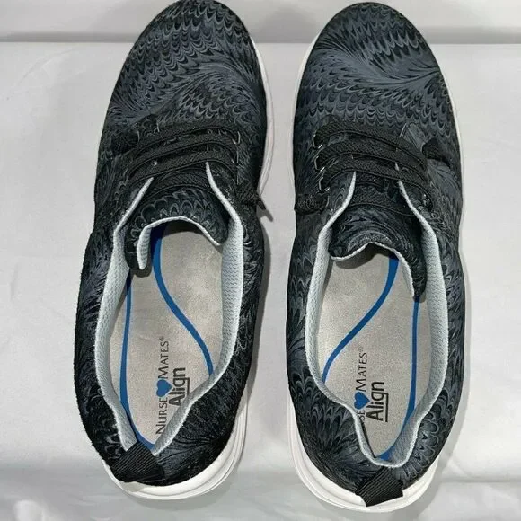 NurseMates Velocity 2000159 Women's Black Leather Lace Up Low Top Shoes Size 9M - Picture 8 of 10